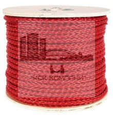 Канат армированный красный полипропилен 6x8+FC [диам. 16мм]